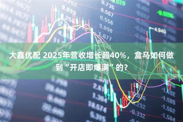 大鑫优配 2025年营收增长超40%，盒马如何做到“开店即爆满”的？